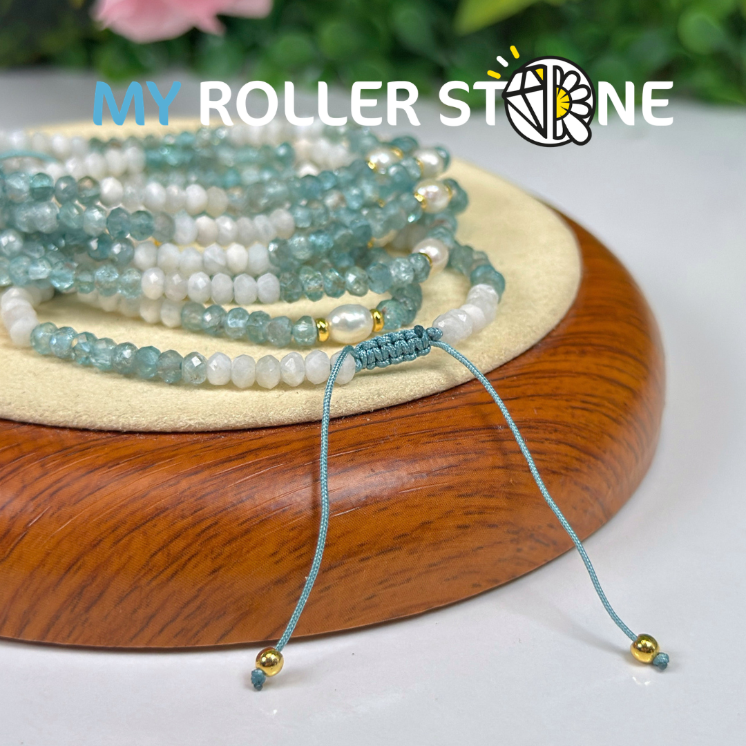 Bracelet  Pierre de Lune et Apatite