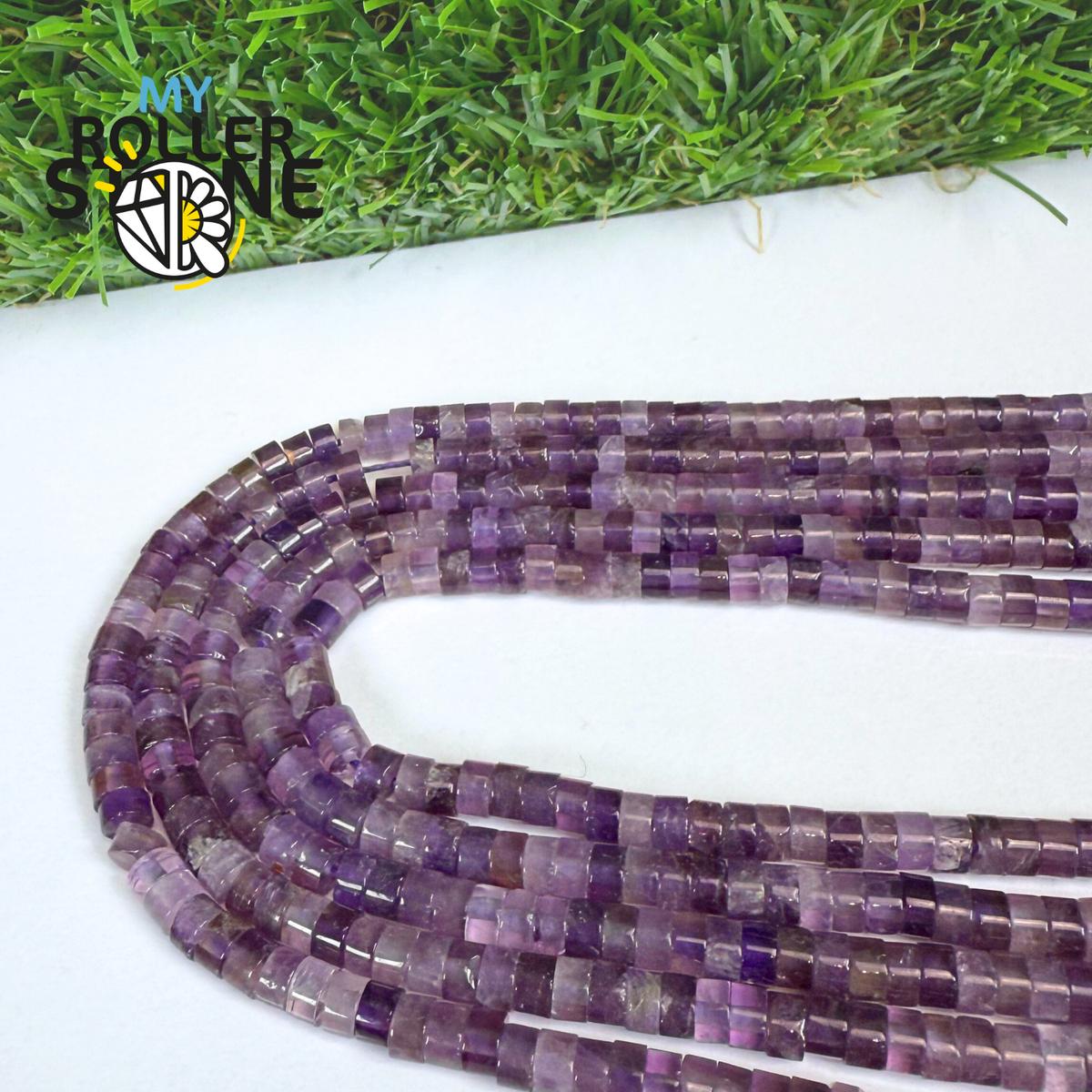 Perle Améthyste Heishi