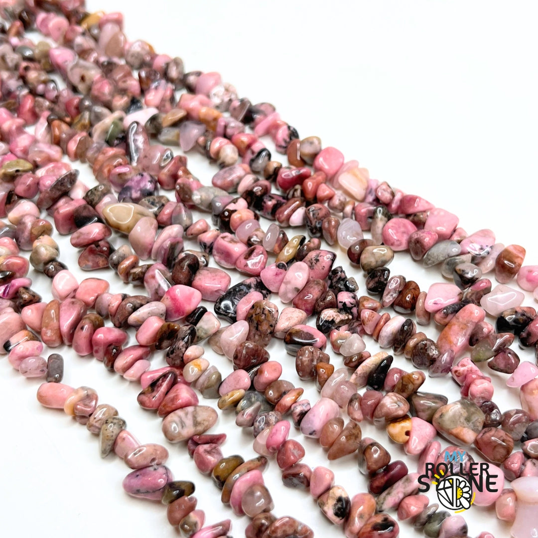 Perle Chips en Rhodonite Australienne 40 CM