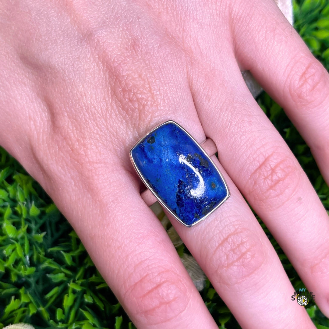 Bague Argent Azurite #3