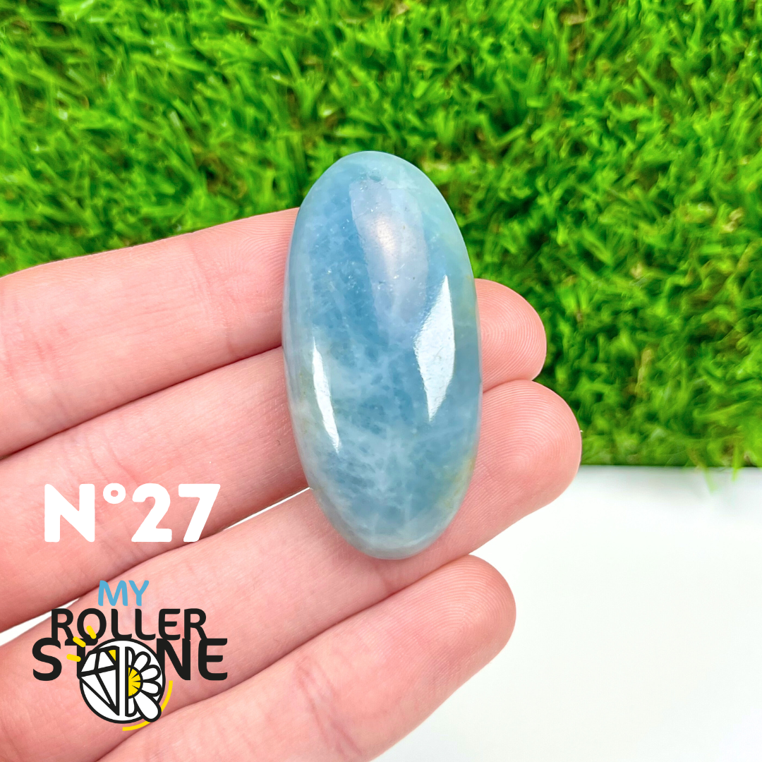 Pendentif Percé Aigue marine 5A