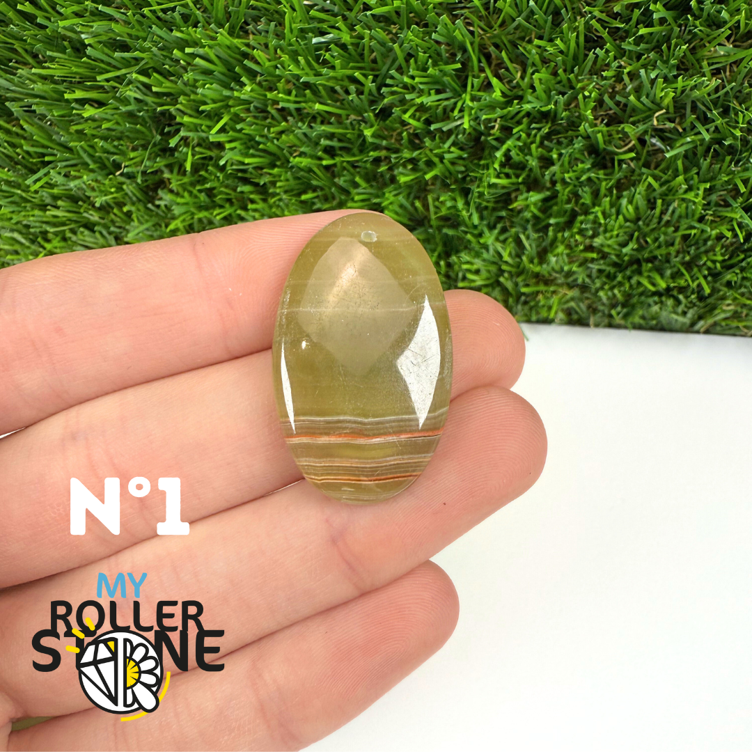 Pendentif Calcite Verte 5A Percé