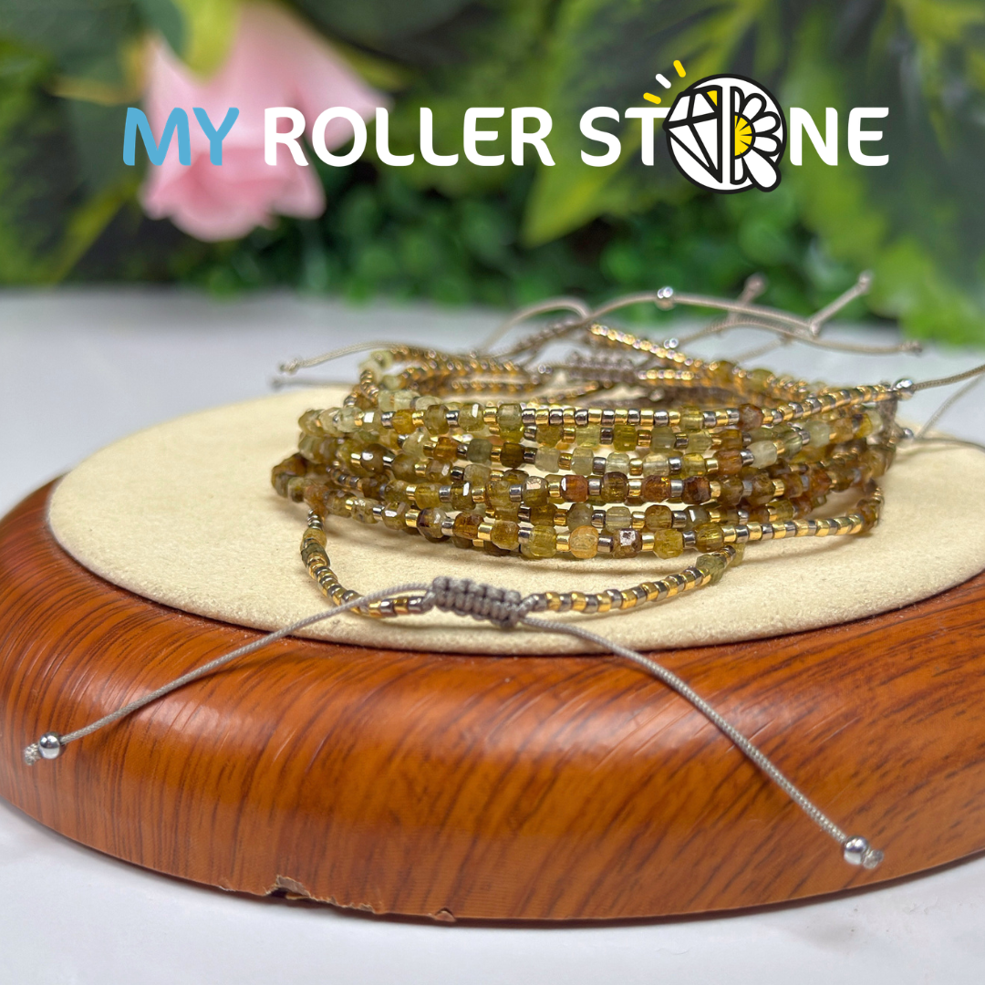Bracelet Grenat Vert