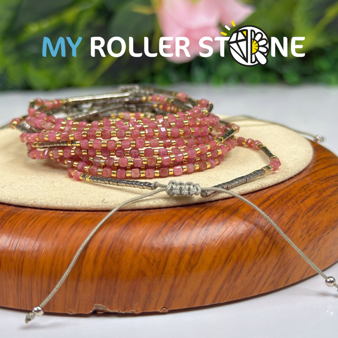 Bracelet Rhodochrosite du Brésil