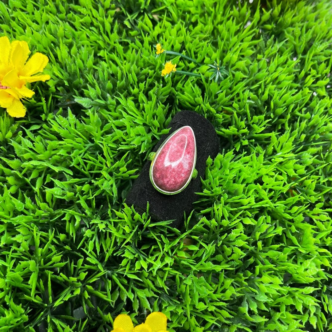 Bague Argent Thulite Sterling #8