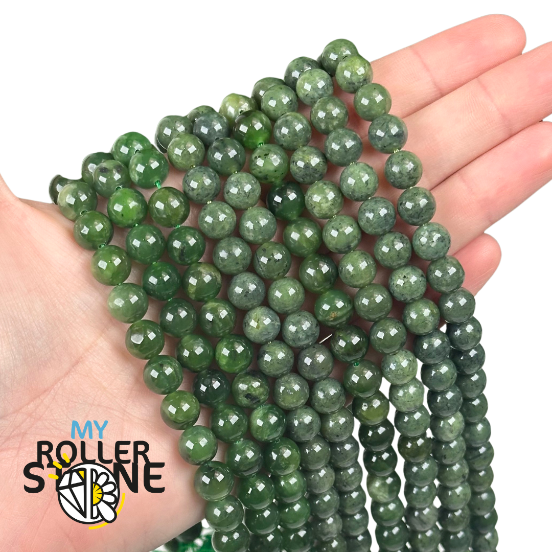 Perles Jade Néphrite 3A