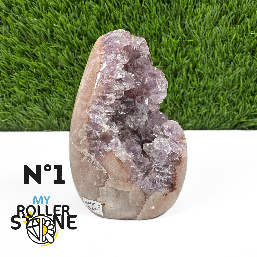 Géode Améthyste Rose du Brésil #1