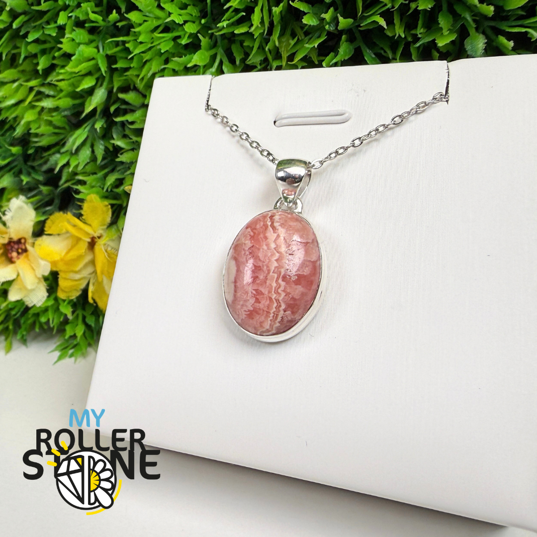 Pendentif Rhodochrosite Argent 925 – RDOP2490