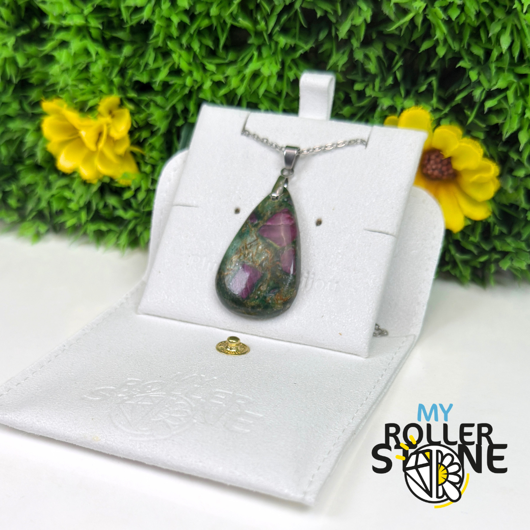 Pendentif percé Ruby Fushiste 5A