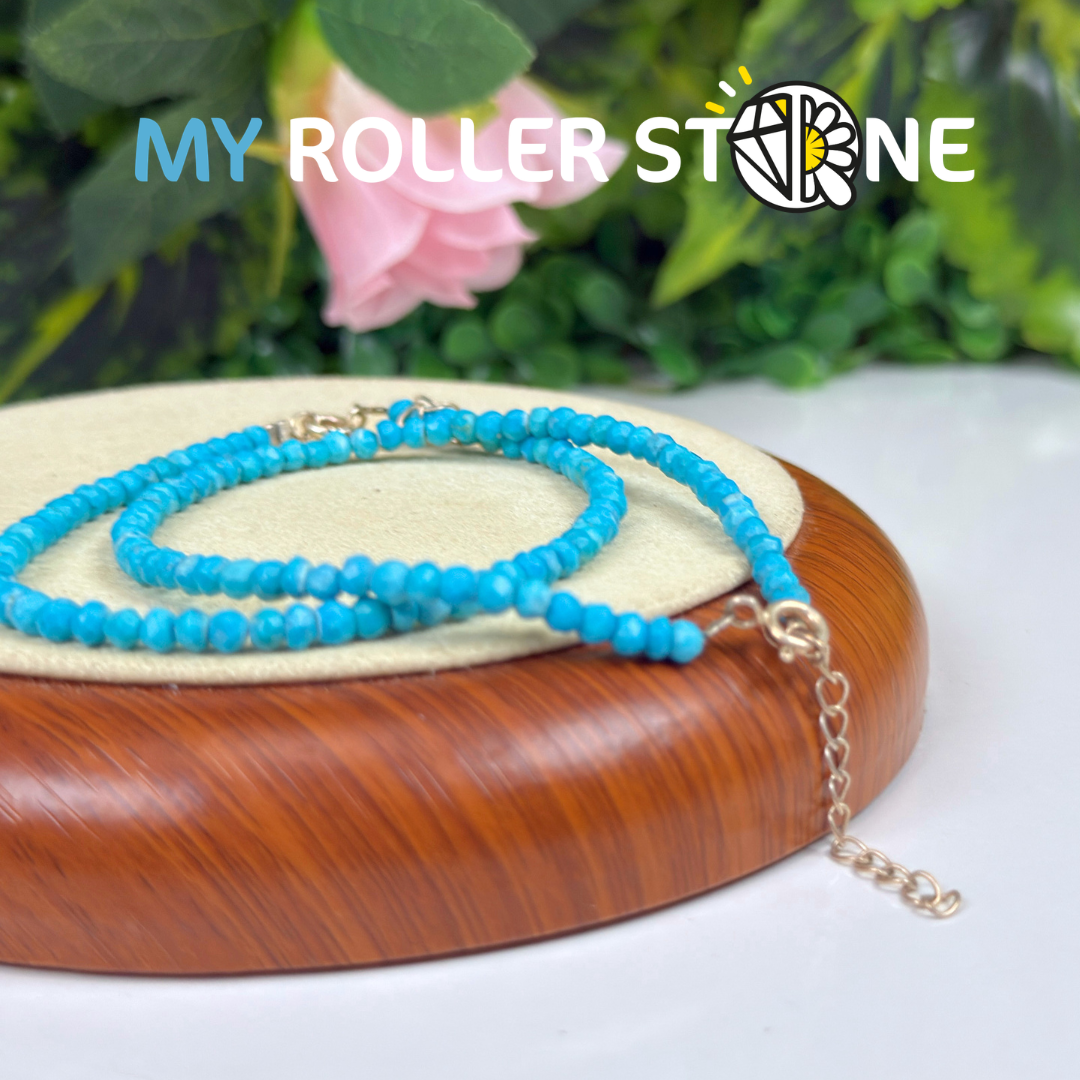 Bracelet Facetté en Turquoise Kingman