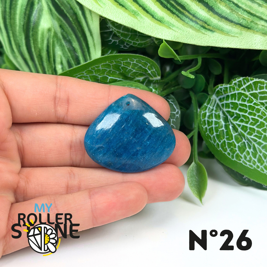Pendentif Apatite bleue 5A