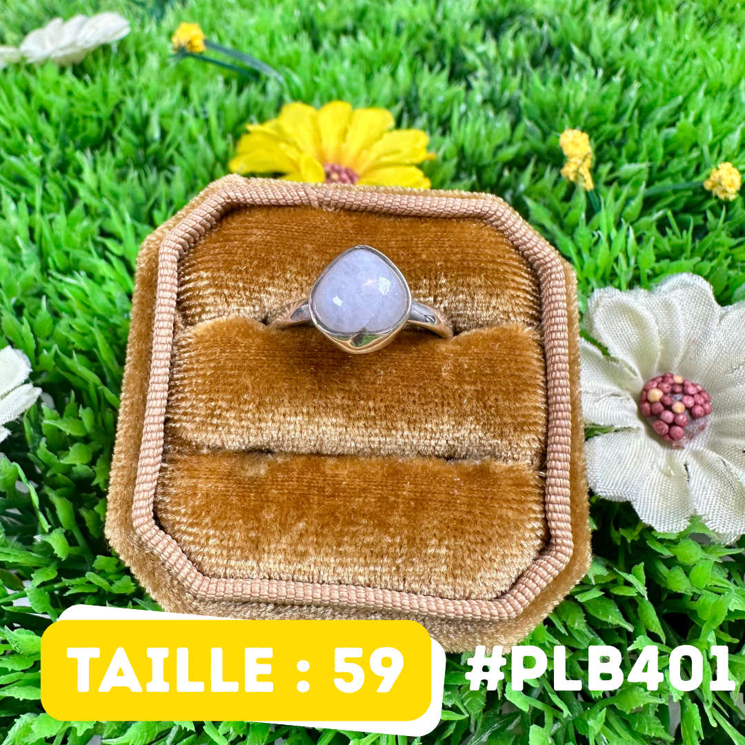 Bague Pierre de Lune Blue Fire #PLB401
