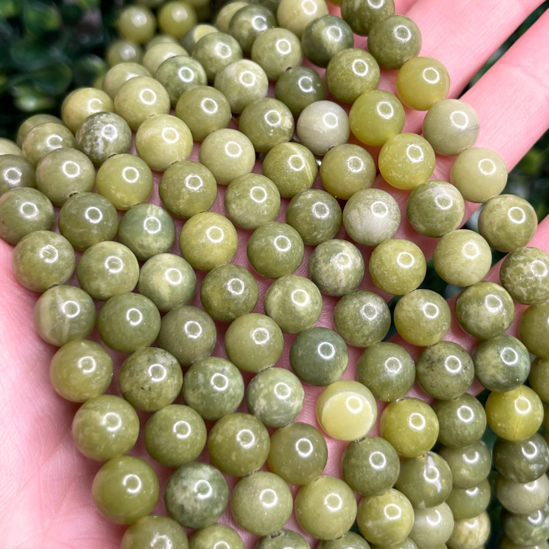 Perles péridot Olive 8 MM