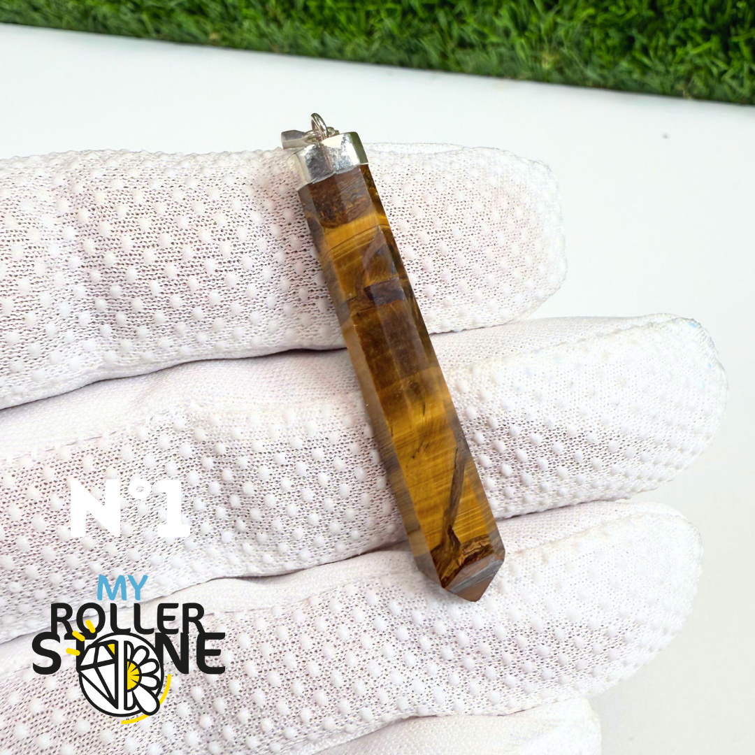 Pendentif Oeil de tigre et Argent