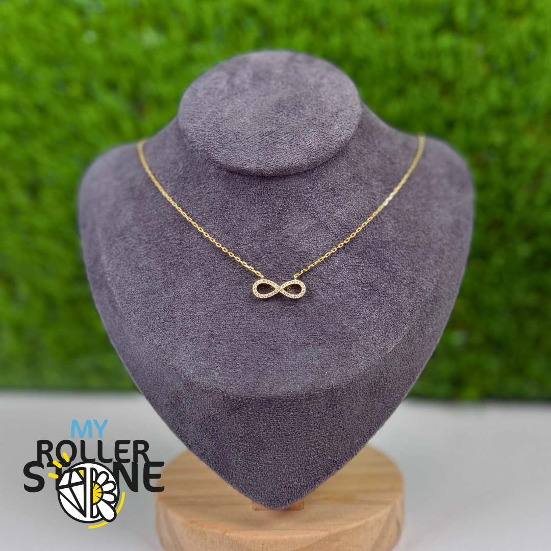Collier Infini en ARgent 925 et Zircon