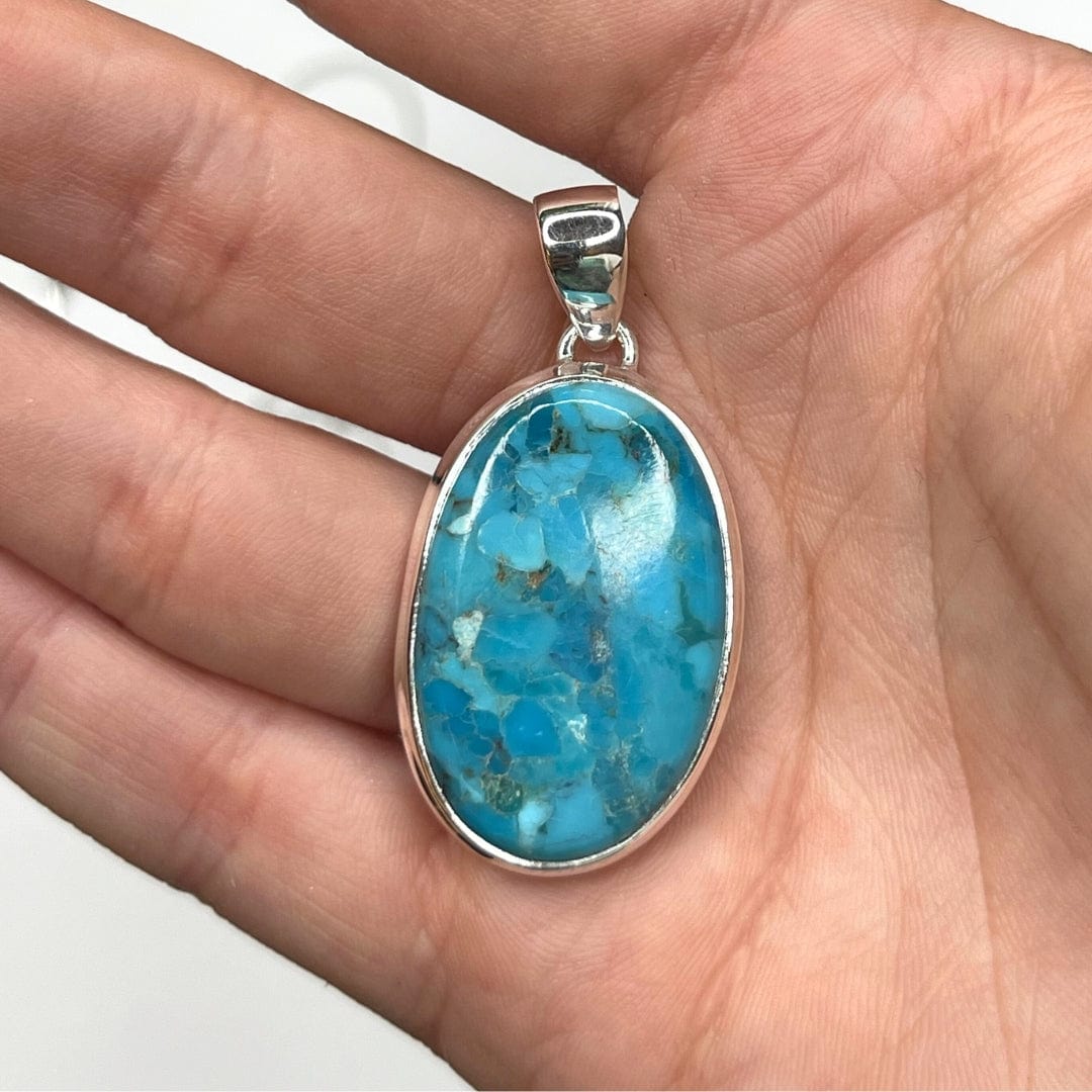  Pendentif Argent Turquoise Mohave #23