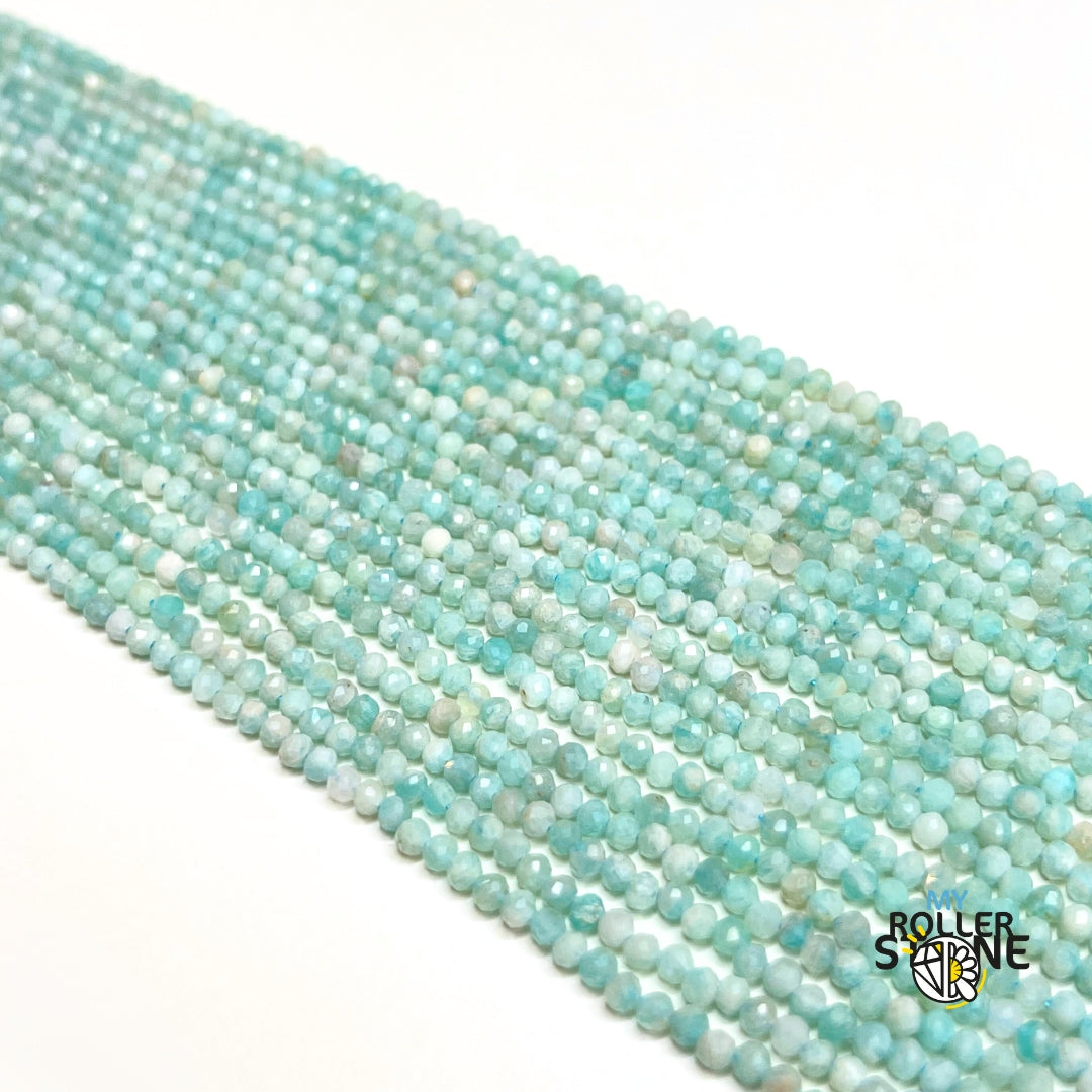 Perle en Amazonite facettée 2 MM