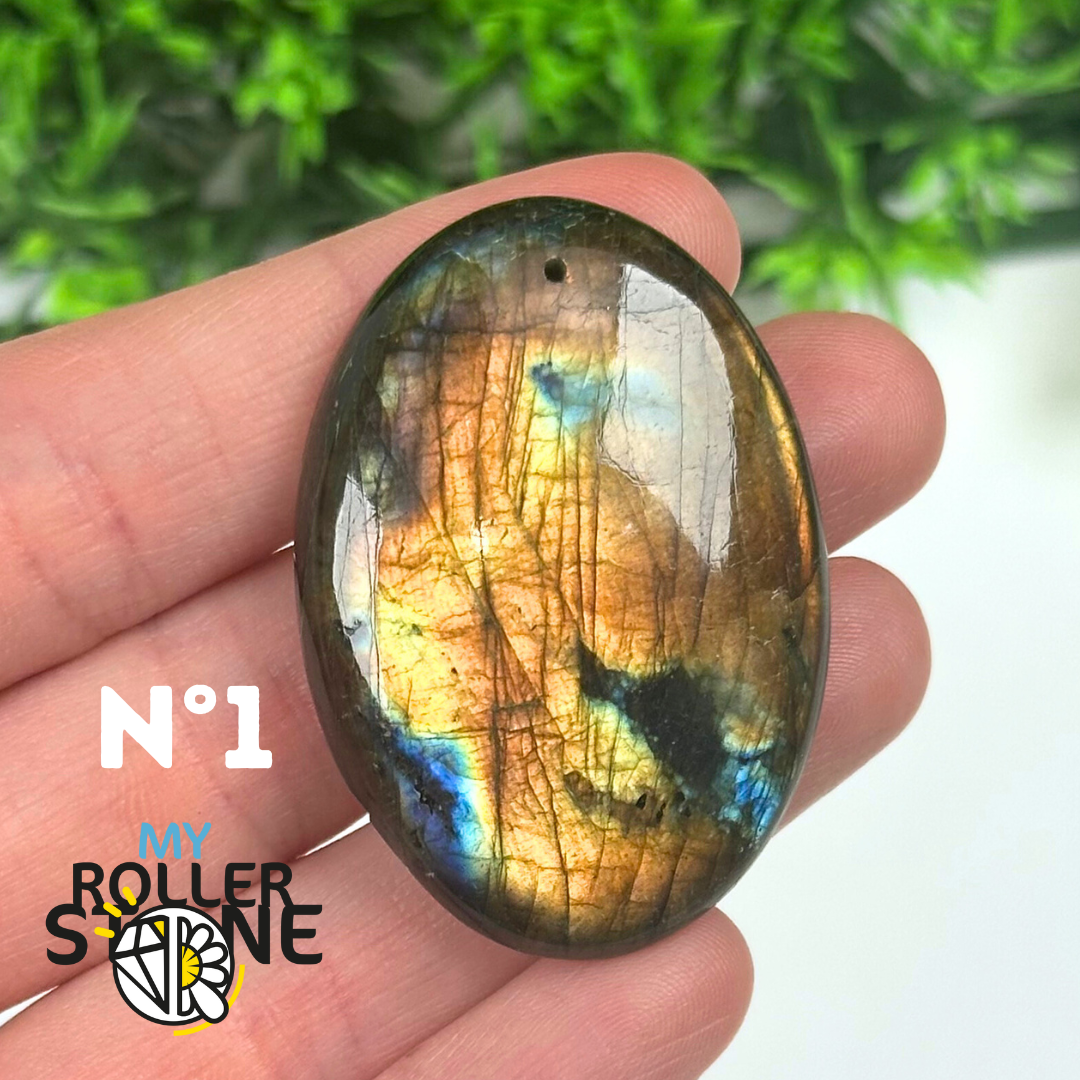 Pendentif Labradorite multicolore 5A