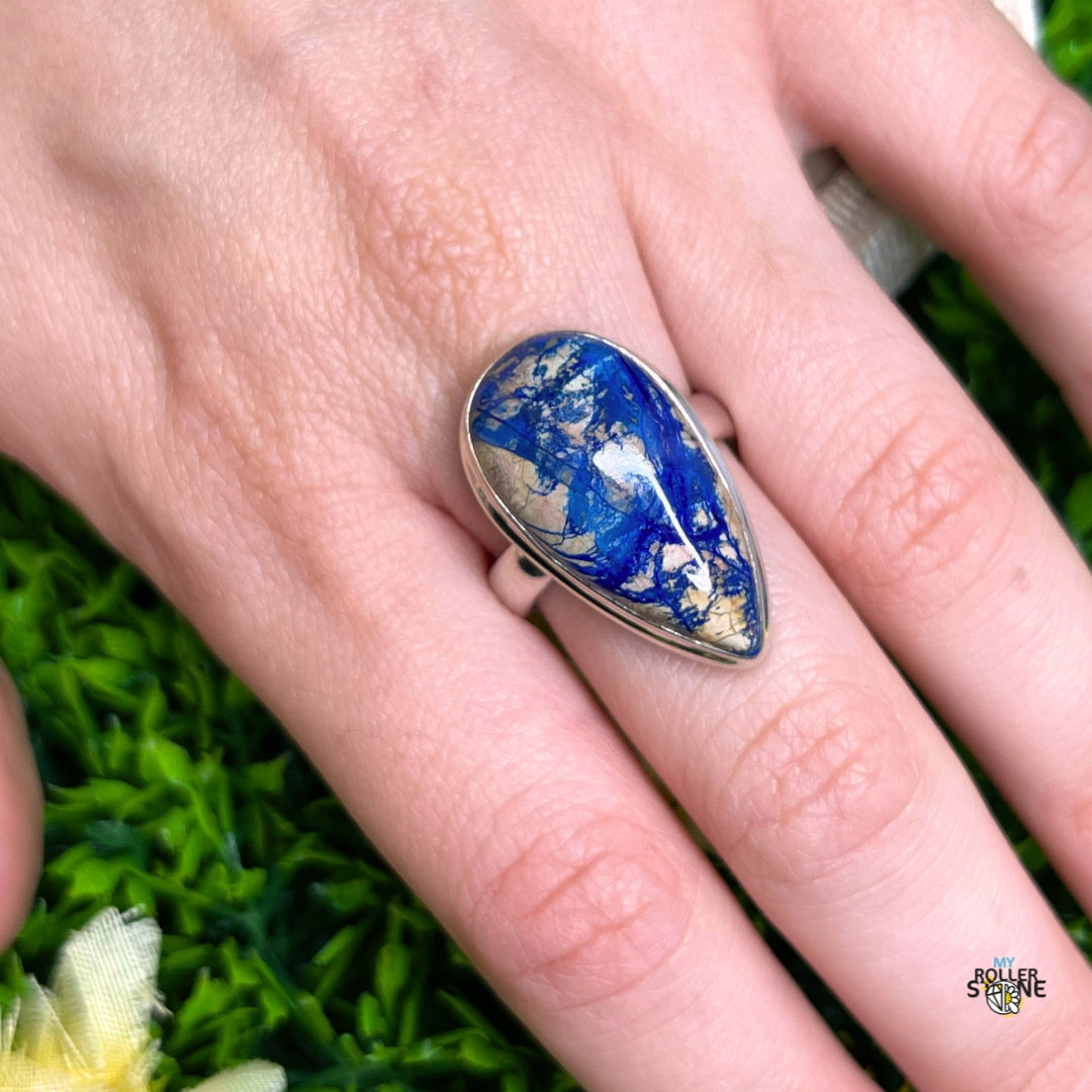 Bague Argent Azurite #2