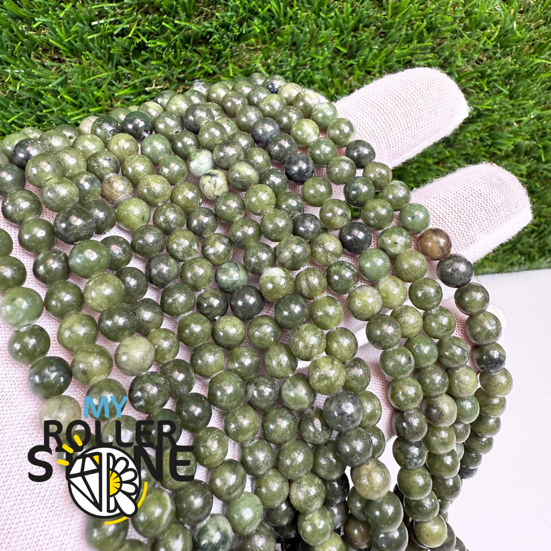 Perle Jade Africain (6MM-8MM)