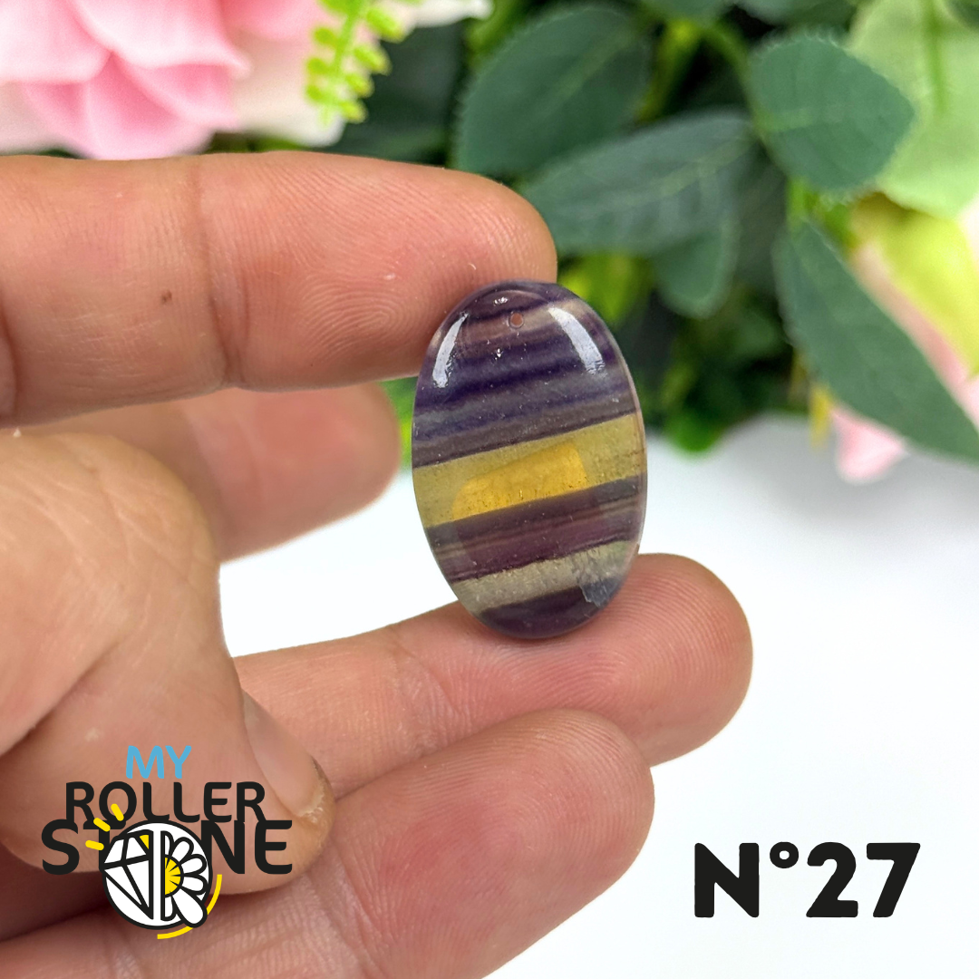 Pendentif percé Fluorite 5A
