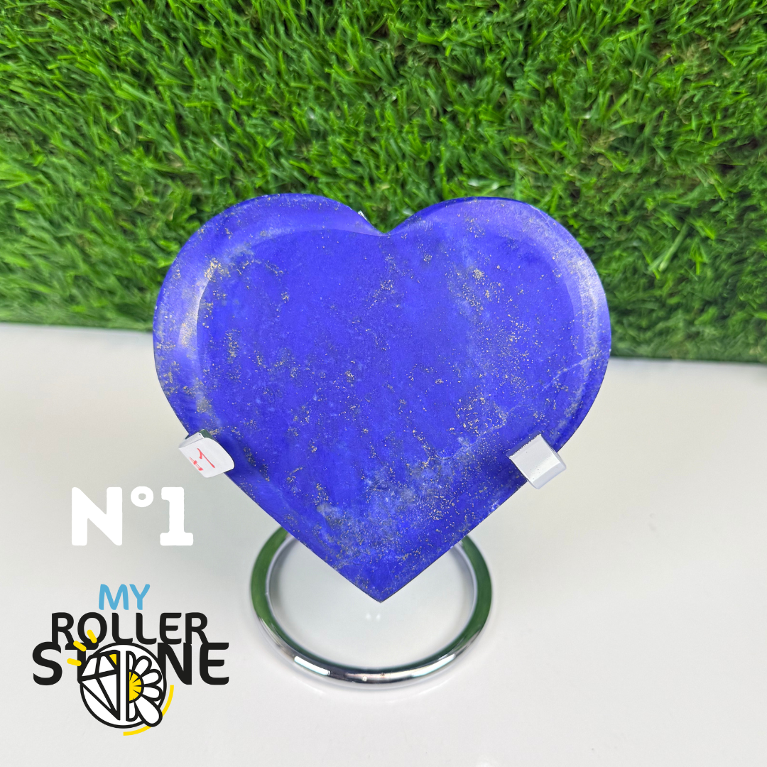 Coeur en Lapis Lazuli avec Support