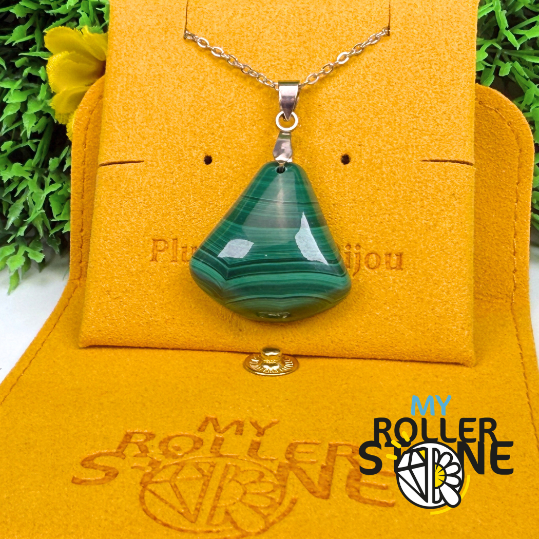 Pendentif Pierre malachite