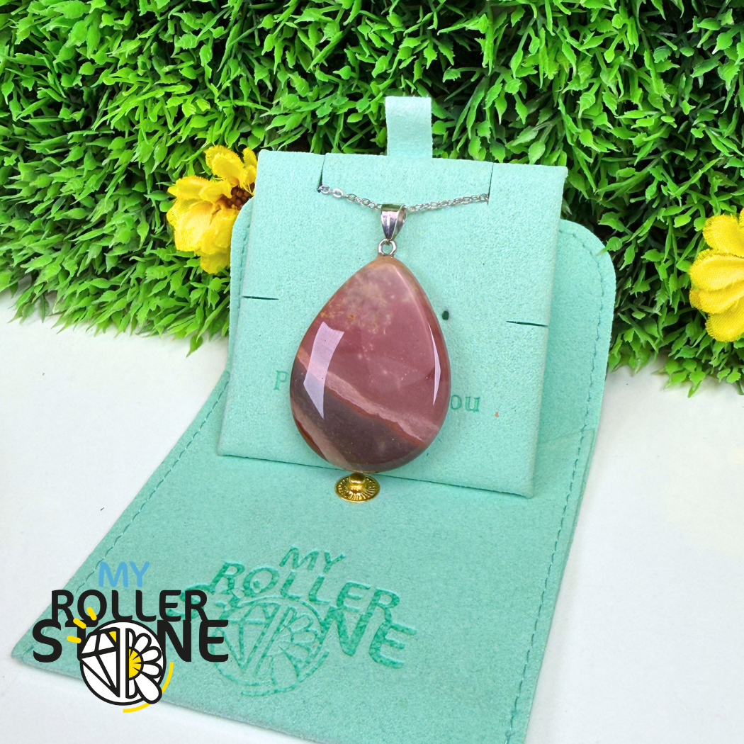 Pendentif Plat Jaspe Paysage Américain