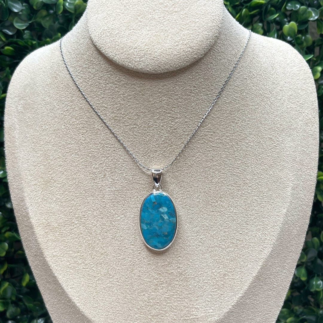 Pendentif Argent Turquoise Mohave #3