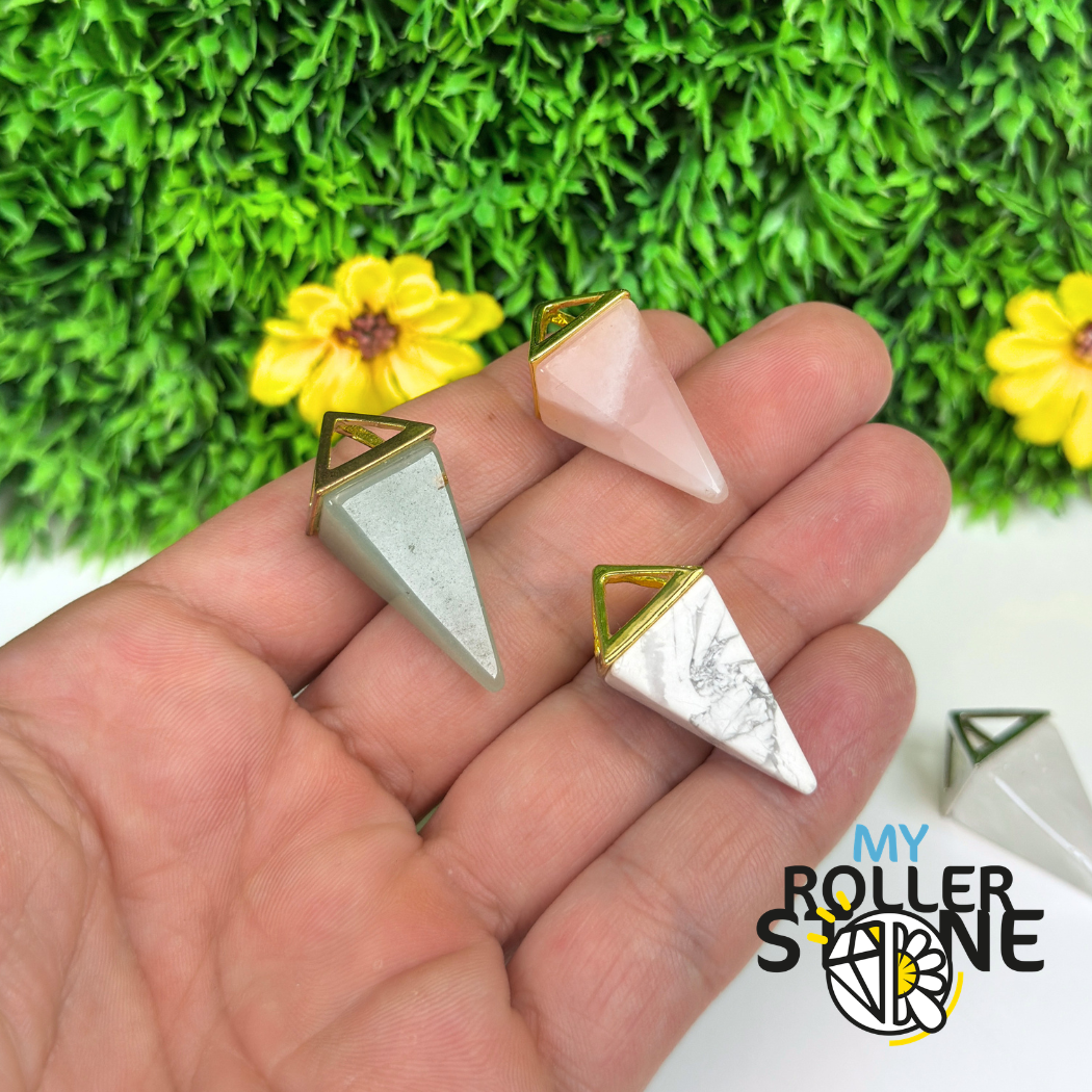 Pendentif Pyramide Pierres naturelles
