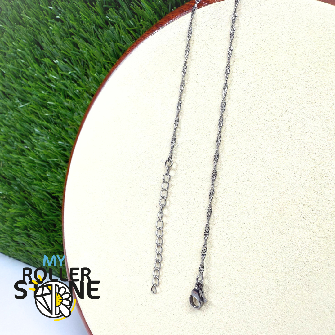 Chaîne Spirale Argenté en Acier Inoxydable