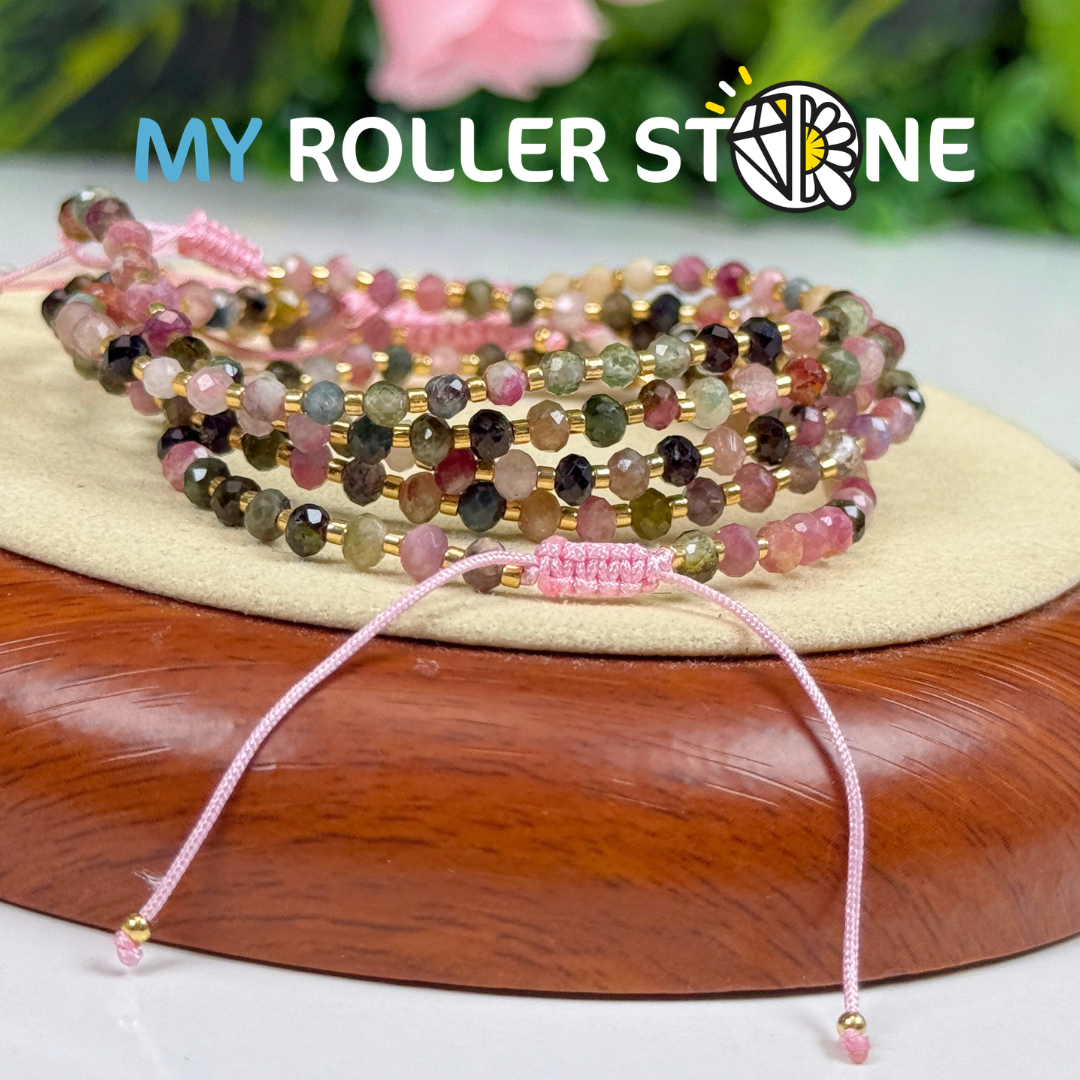 Bracelet Ajustable Tourmaline Multicolore