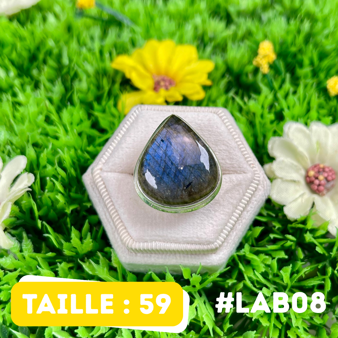Bague Labradorite Bluefire #LAB08