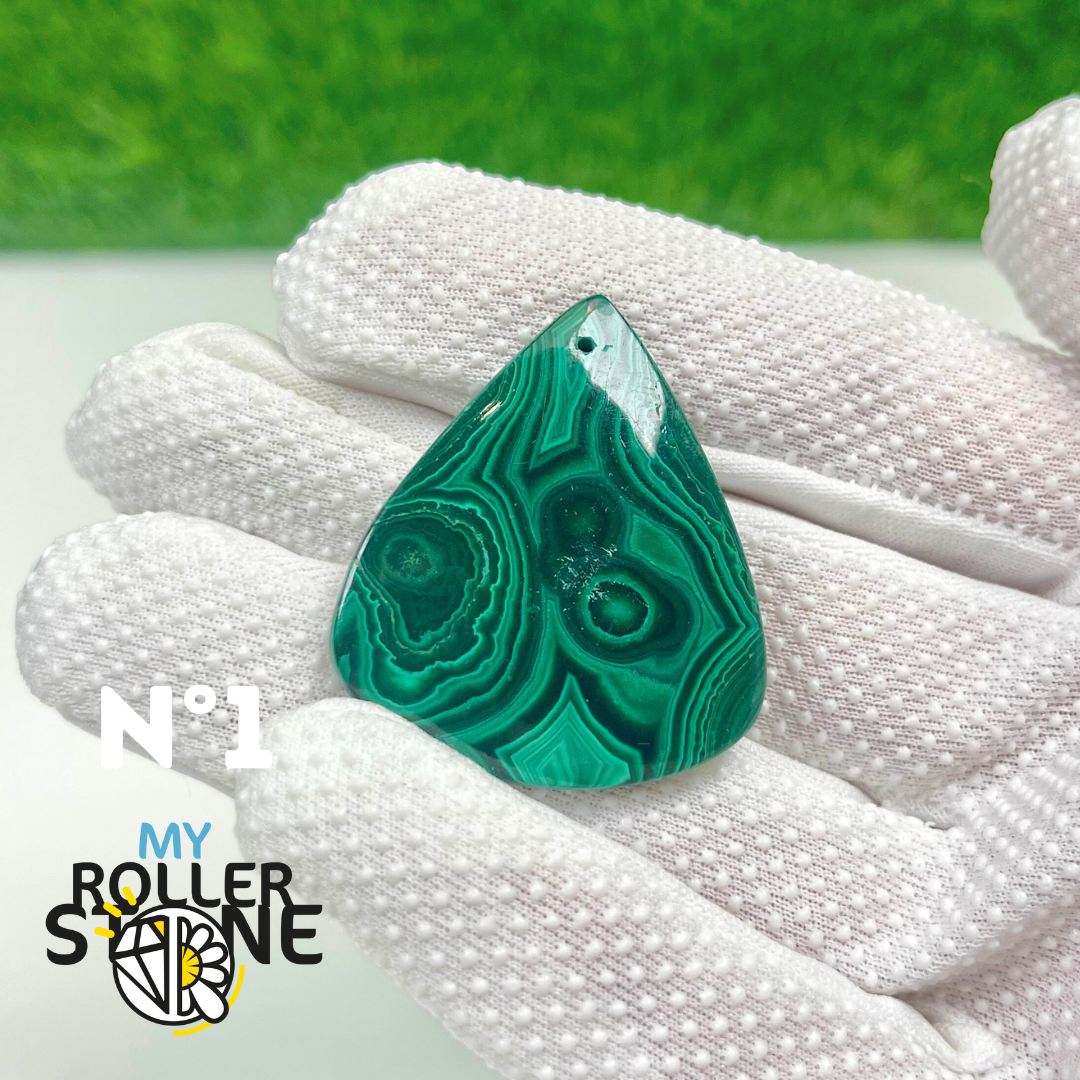 Pendentif Malachite 5A percé