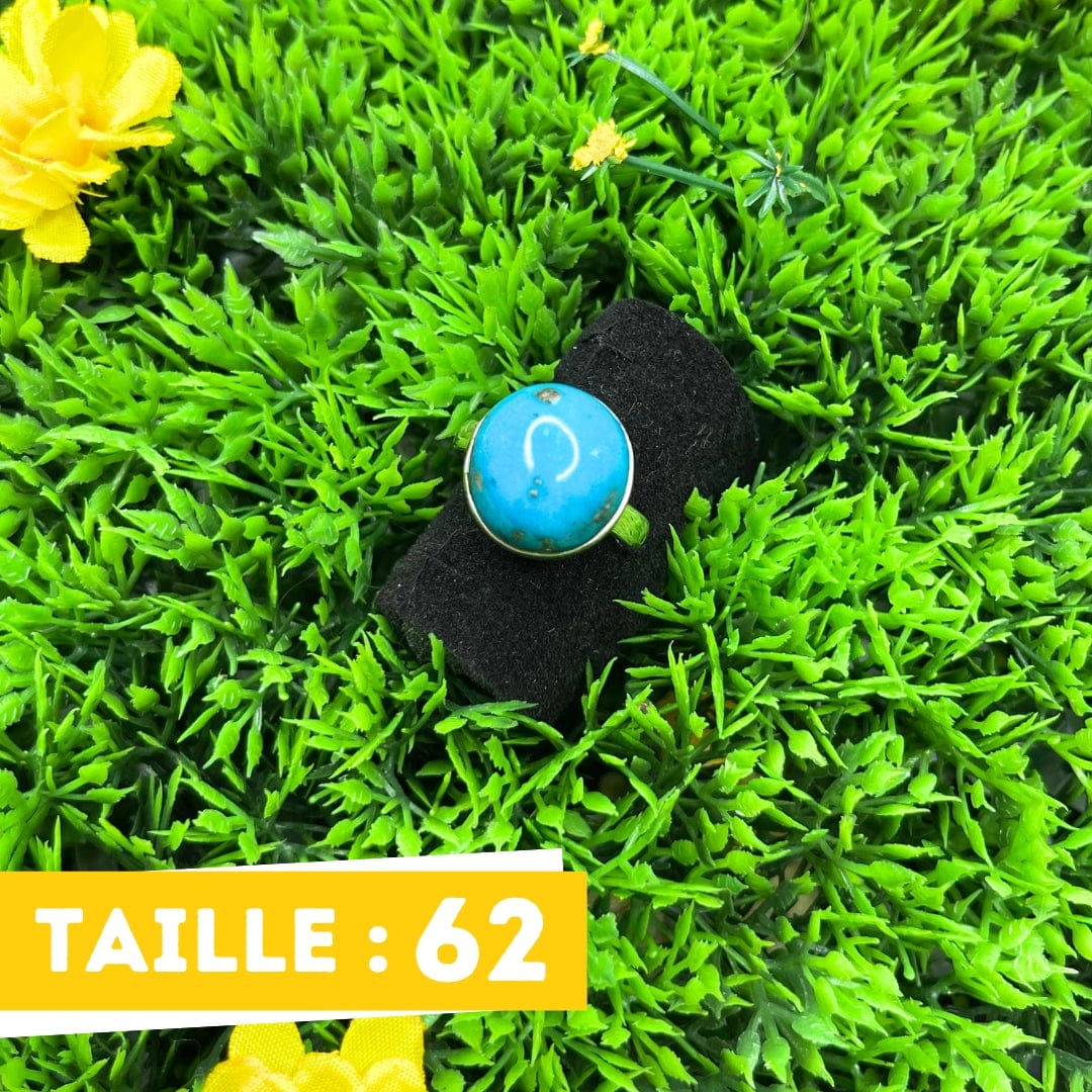 Bague Argent Turquoise Perse #19