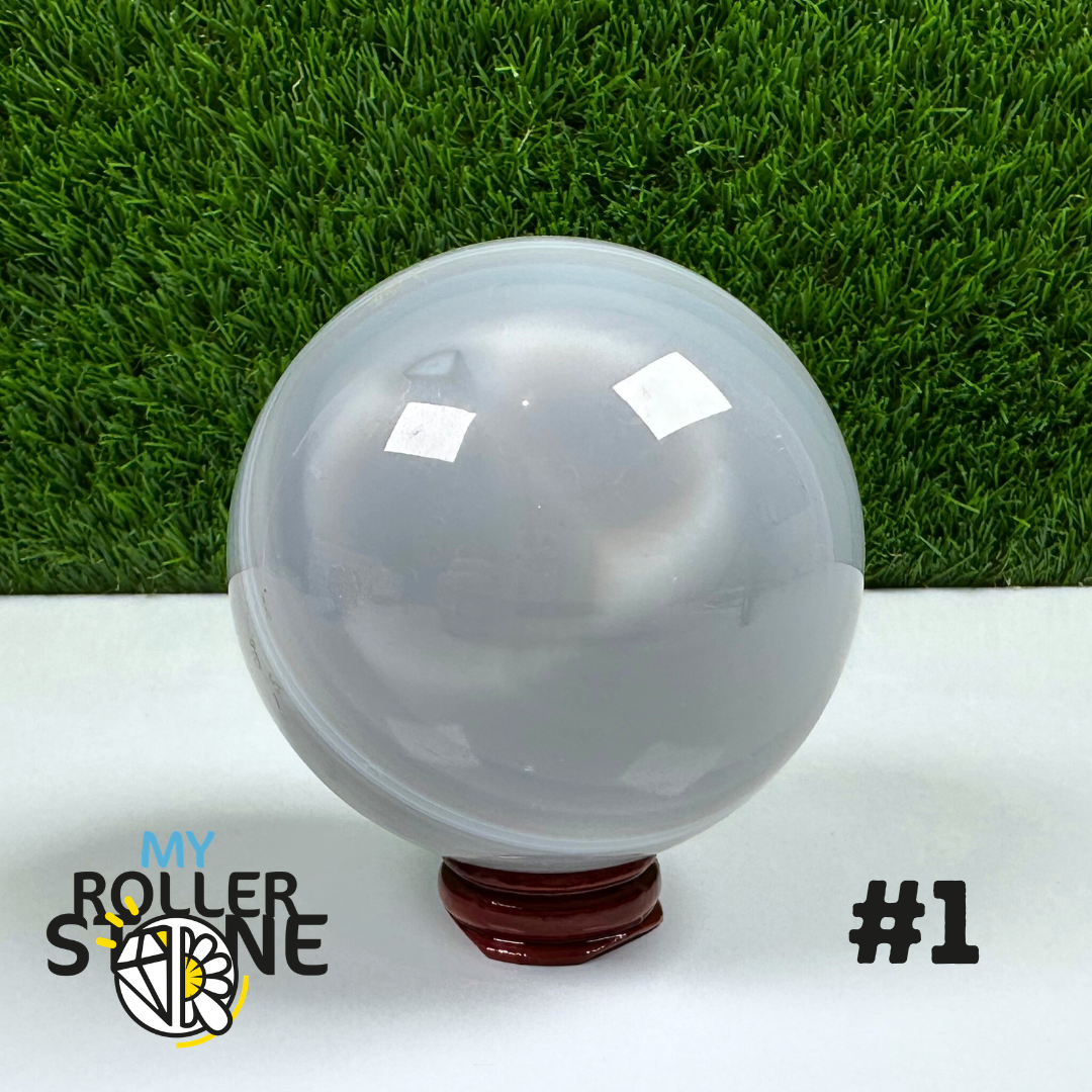 Sphère Pierre Agate Grise