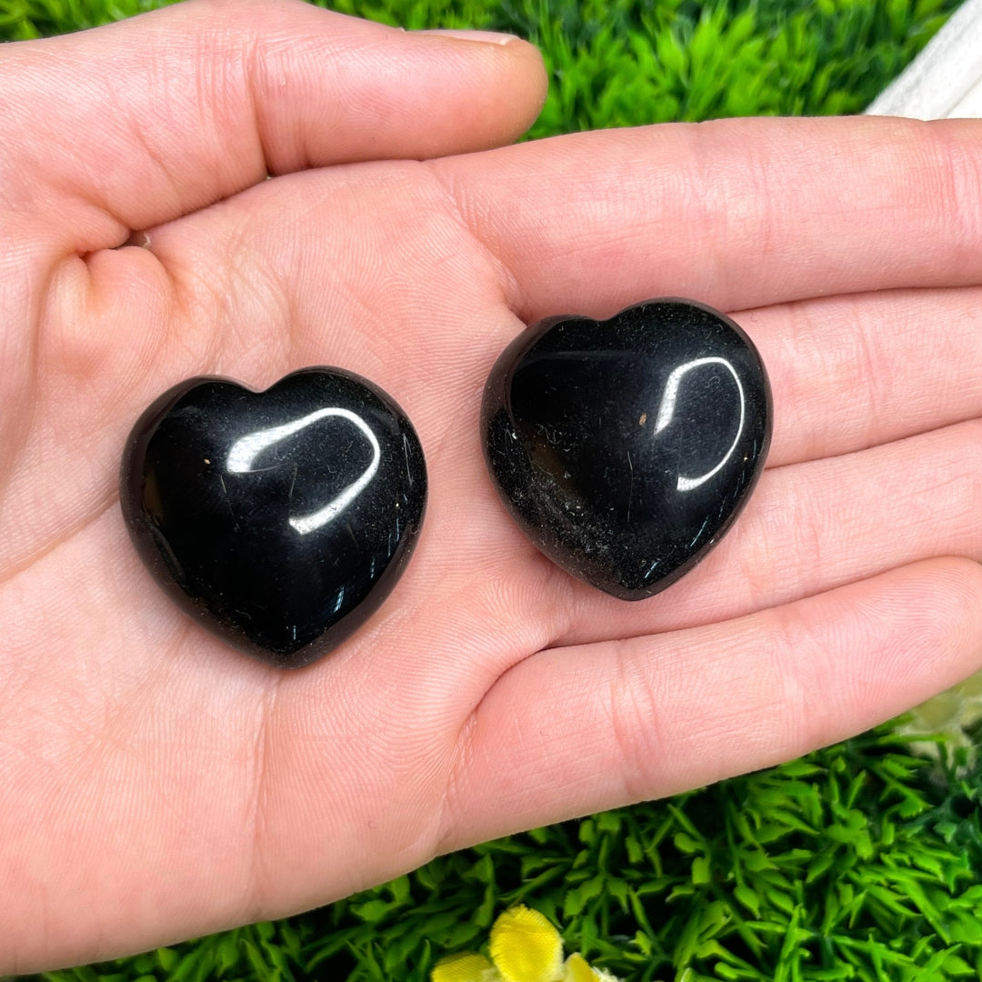 Coeur en Obsidienne Noire