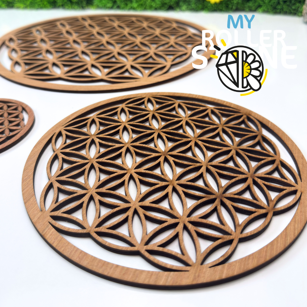 Fleur de Vie en bois 18 cm