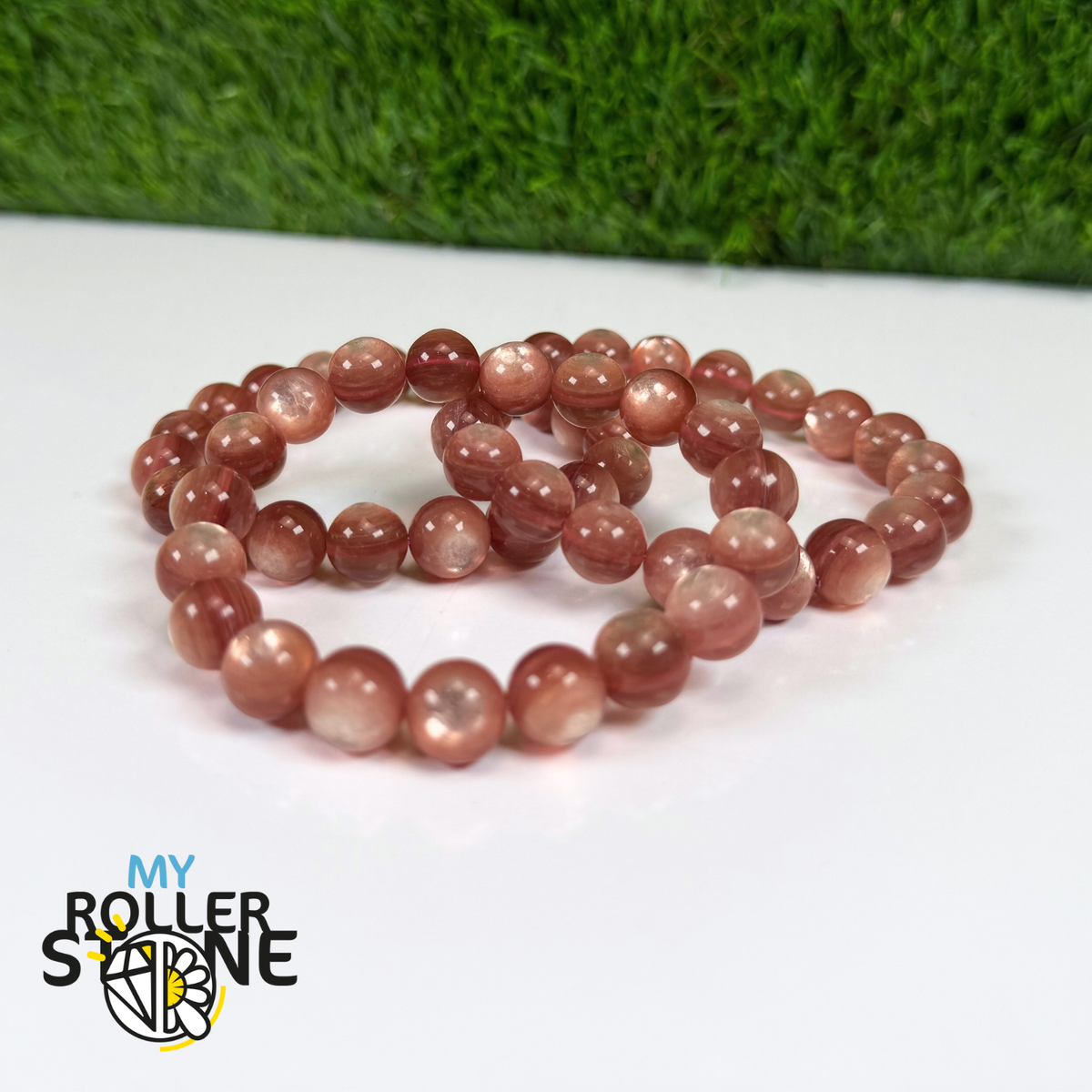 Bracelet Lépidolite Mica rose 5A