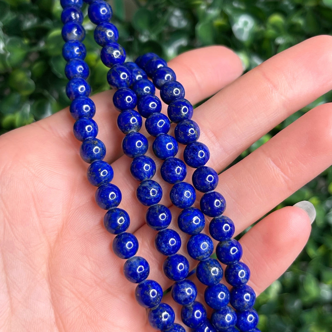 Perle en Lapis Lazuli Grade AAA