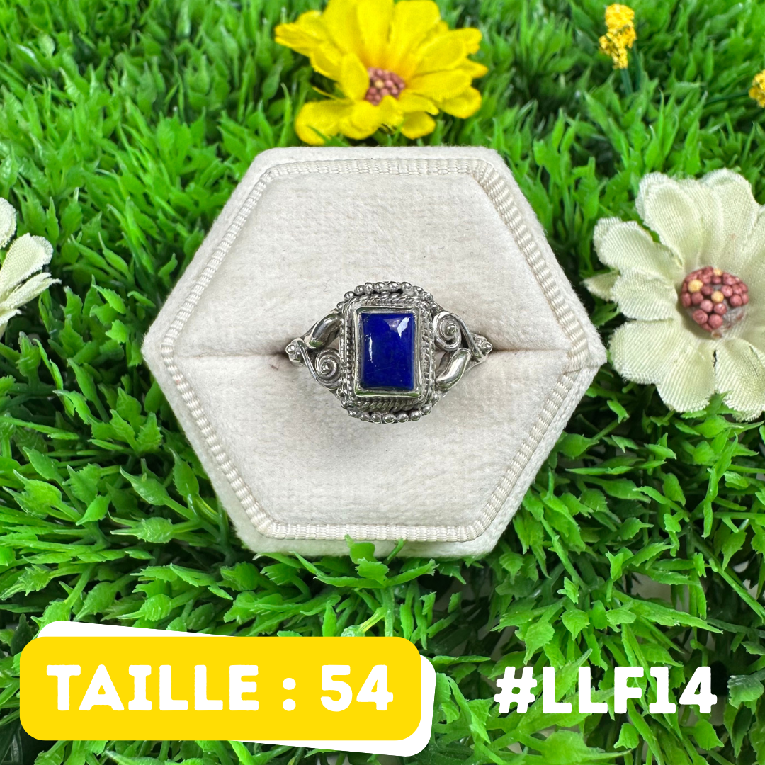 Bague Argent 925 Lapis Lazuli #LLF14