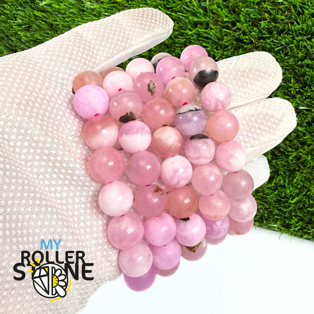 Bracelet en Aragonite rose 10,12 MM