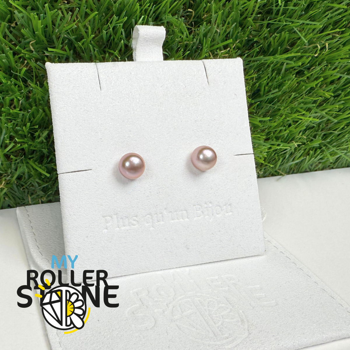 Boucles d’Oreilles Argent 925 Perles d’Eau Douce "violette"