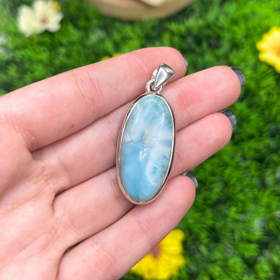 Pendentif Larimar Argent #18