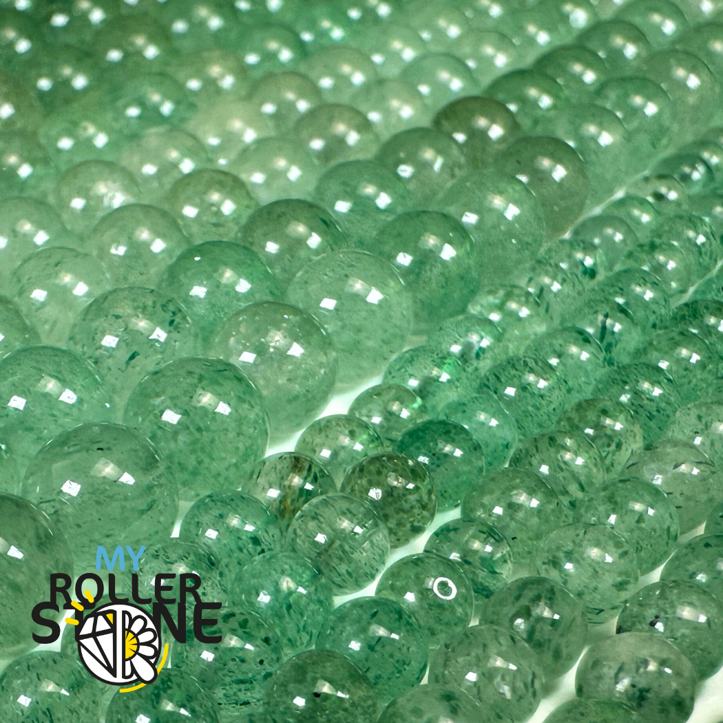 Perle Quartz Fraise Verte de Madagascar 1A