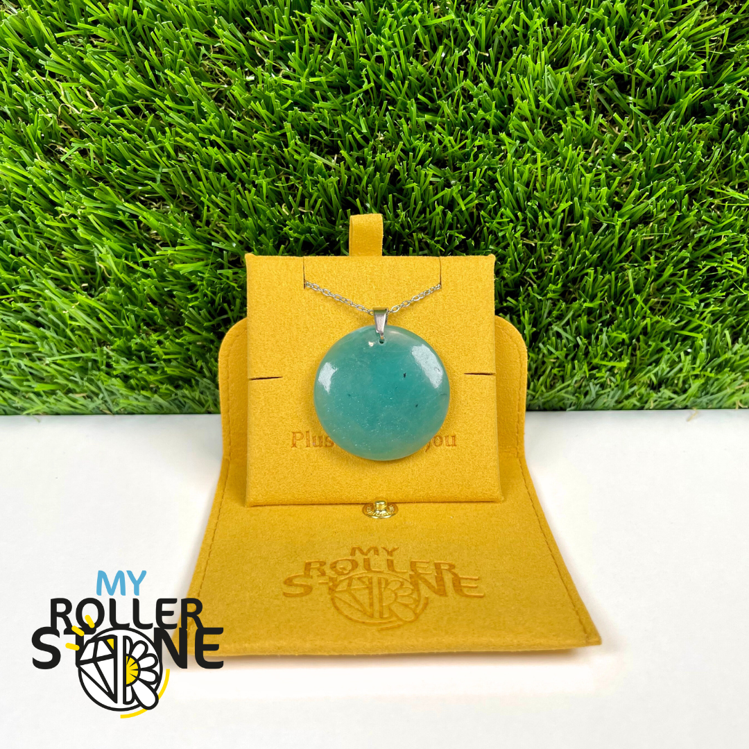 Pendentif Amazonite bleue