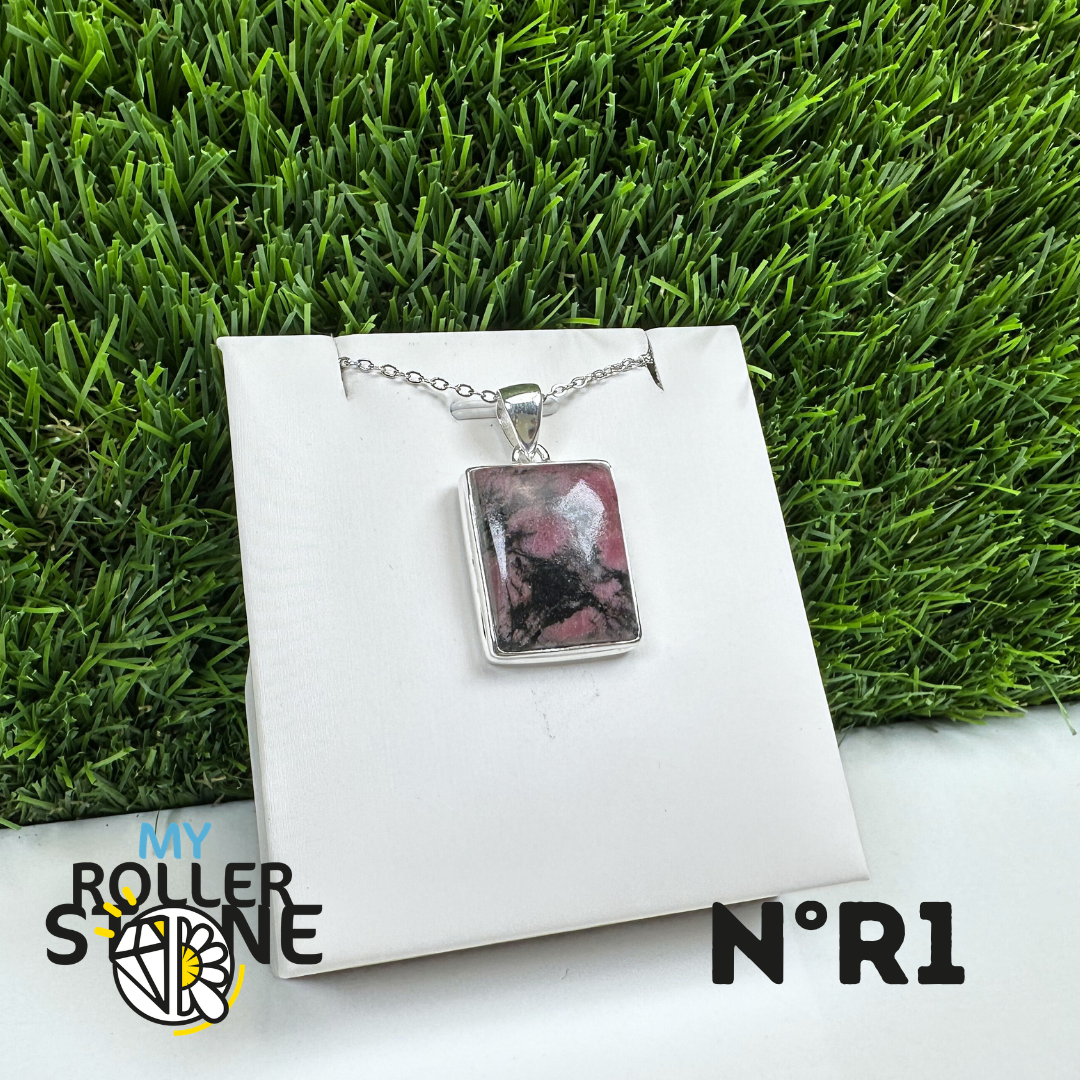 Pendentif Argent Rhodonite Australienne #1