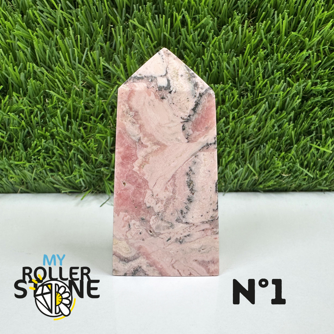 Pointes Pierre Rectangulaire Rhodochrosite