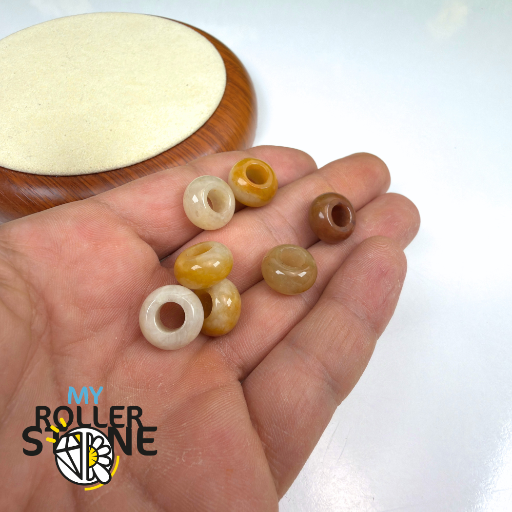 Perle Topaze Jaune Grand Trou
