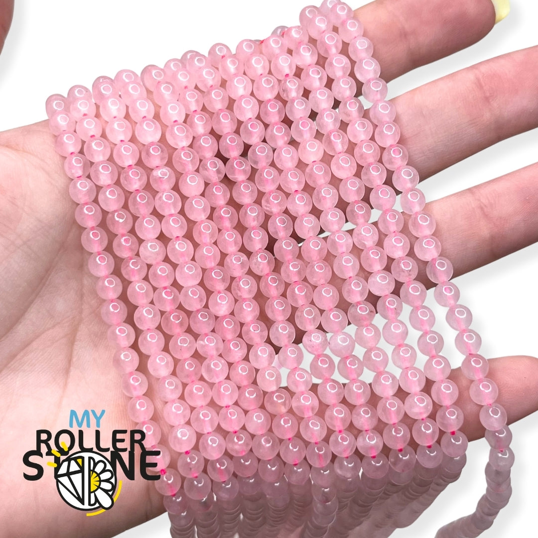 Perle Quartz rose 1A 4 MM